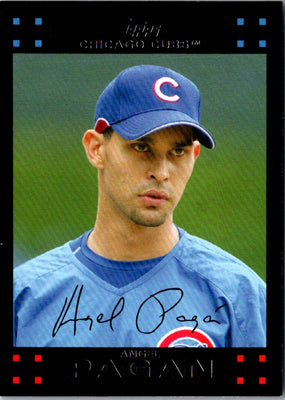 2007 Topps Updates & Highlights Red Back Angel Pagan #UH65