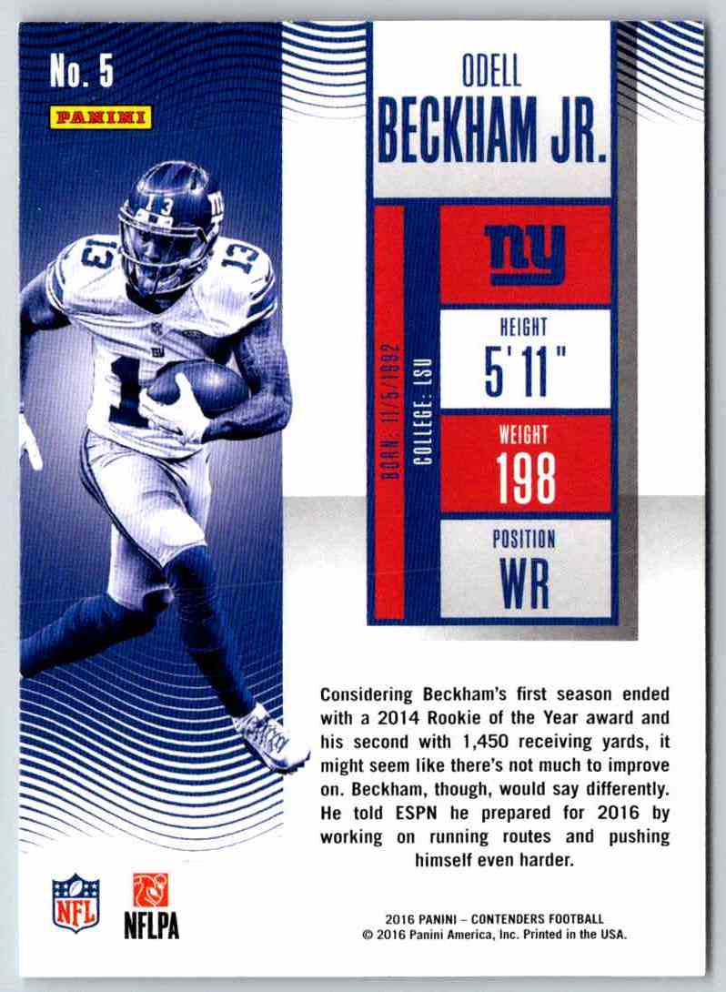 2016 Contenders Odell Beckham