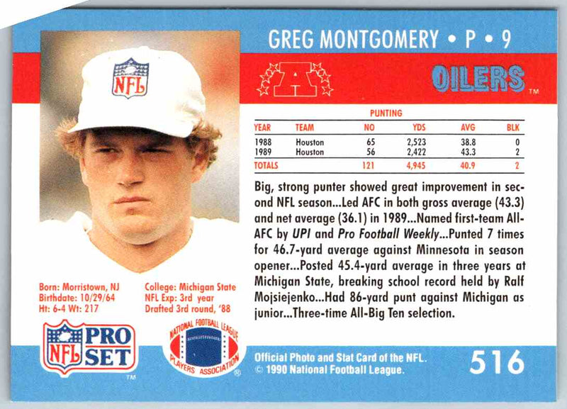 1990 Proset Greg Montgomery