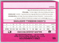 1989 Classic Travel Cris Carpenter #185