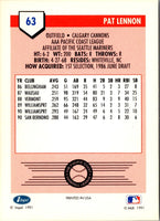 1991 Line Drive AAA Patrick Lennon #63