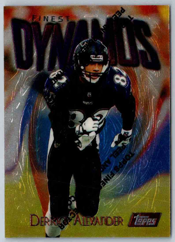 1997 Topps Finest Football Derrick Alexander #17
