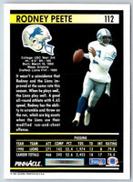 1991 Pinnacle Rodney Peete #112