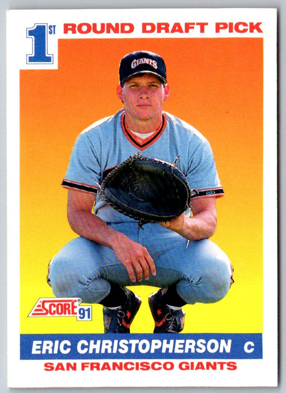 1991 Score Eric Christopherson #672 Rookie