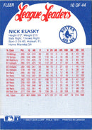 1990 Fleer League Leaders Nick Esasky
