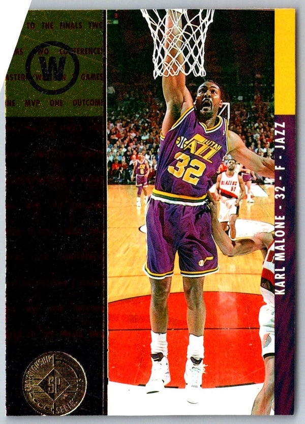 1995 Fleer Flair Hardwood Leader Karl Malone #26