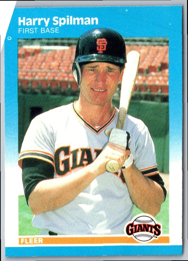 1987 Fleer Harry Spilman #284