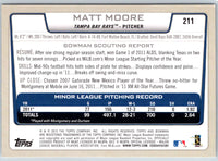 2012 Bowman Matt Moore #211 Rookie