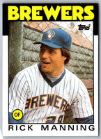 1986 Topps Rick Manning #49