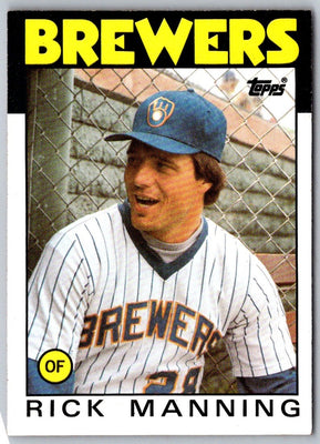 1986 Topps Rick Manning #49