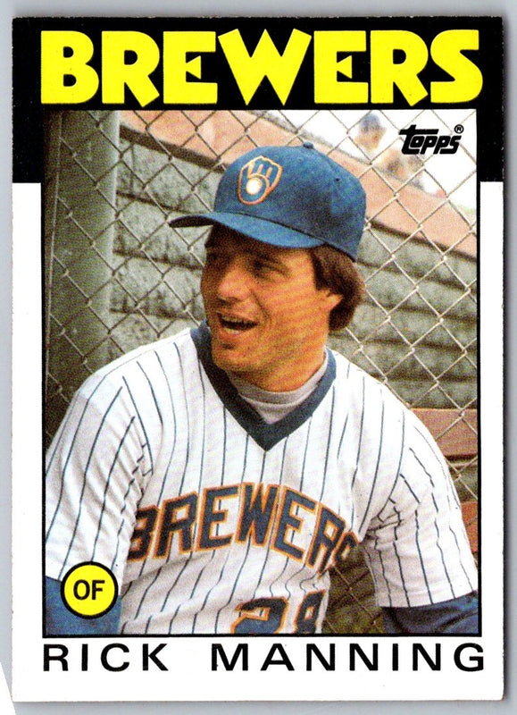 1986 Topps Rick Manning #49