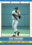 1987 Fleer Record Setters Lou Whitaker