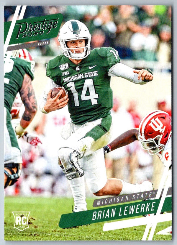 2020 Panini Chronicles Draft Picks Prestige Red Brian Lewerke #23