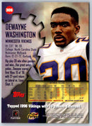 1997 Topps Stadium Club Football Dewayne Washington