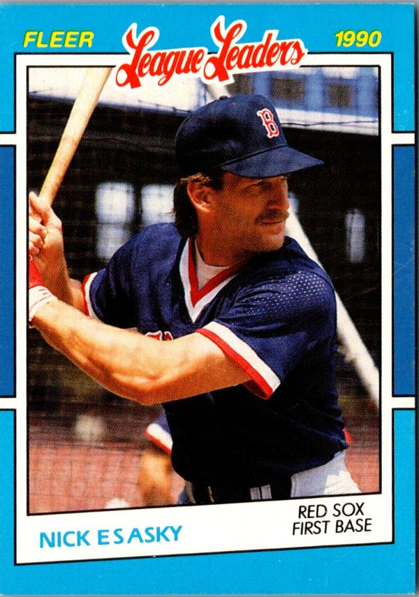 1990 Fleer League Leaders Nick Esasky #10