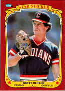 1986 Fleer Star Stickers Brett Butler