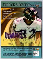 1997 Topps Finest Football Derrick Alexander #17