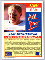 1990 Score Karl Mecklenburg #569