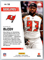 2018 Score Sidelines Gerald McCoy #18