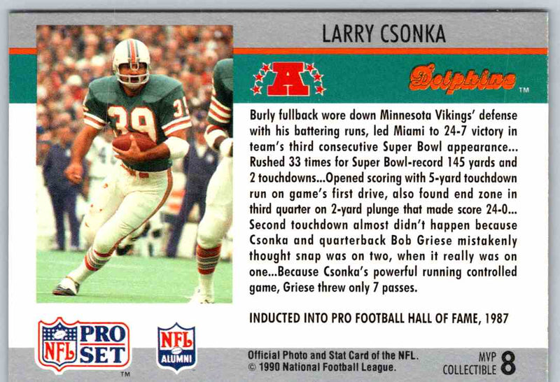 1990 Proset Larry Csonka