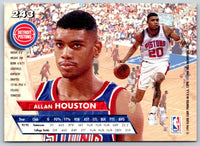 1993 Ultra Allan Houston #243 Rookie
