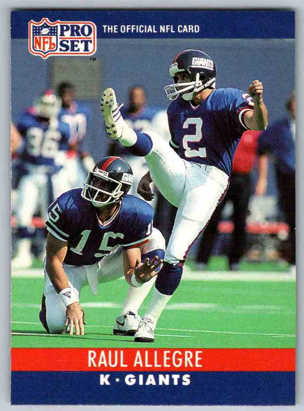 1990 Pro Set Raul Allegre #222