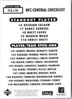 1995 Collector's Choice Update Stick-Ums Green Bay Packers/LeShon Johnson/DeWayne Washington/Jackie Harris #48