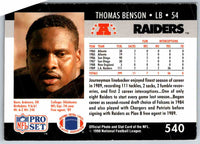 1990 Proset Thomas Benson #540