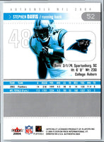 2004 Fleer Authentix Stephen Davis #52