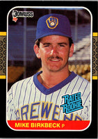 1987 Donruss Mike Birkbeck #33 Rookie
