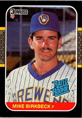 1987 Donruss Mike Birkbeck #33 Rookie