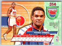 1992 Fleer Ultra Maurice Cheeks #314