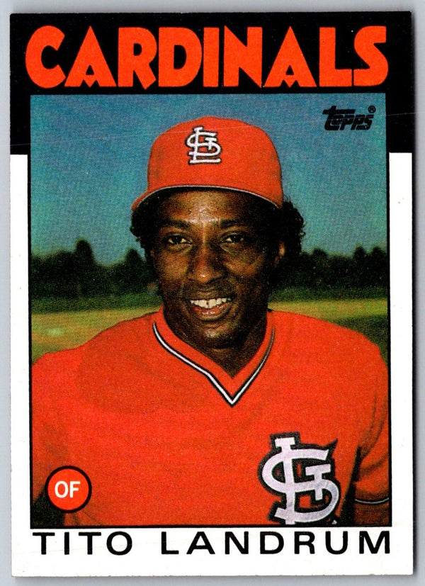 1986 Topps Tito Landrum #498