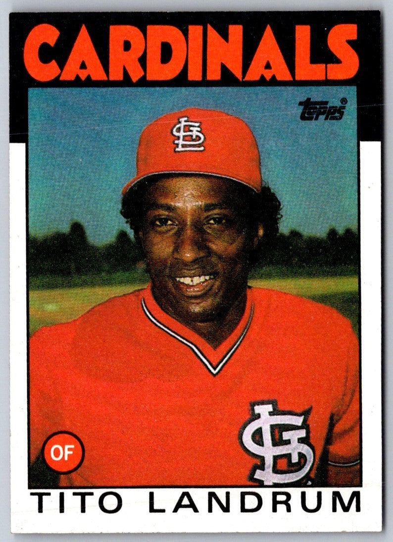 1986 Topps Tito Landrum