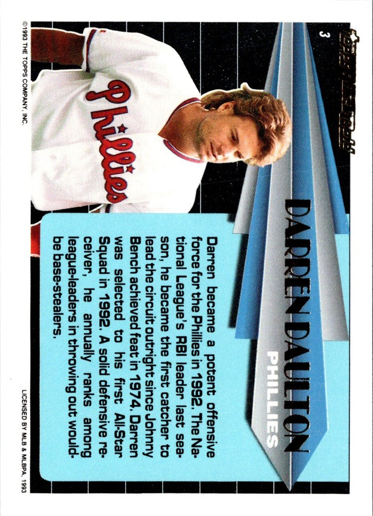 1993 Topps Black Gold Darren Daulton