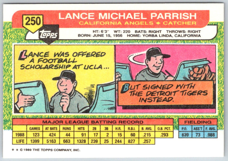 1989 Topps Big Lance Parrish