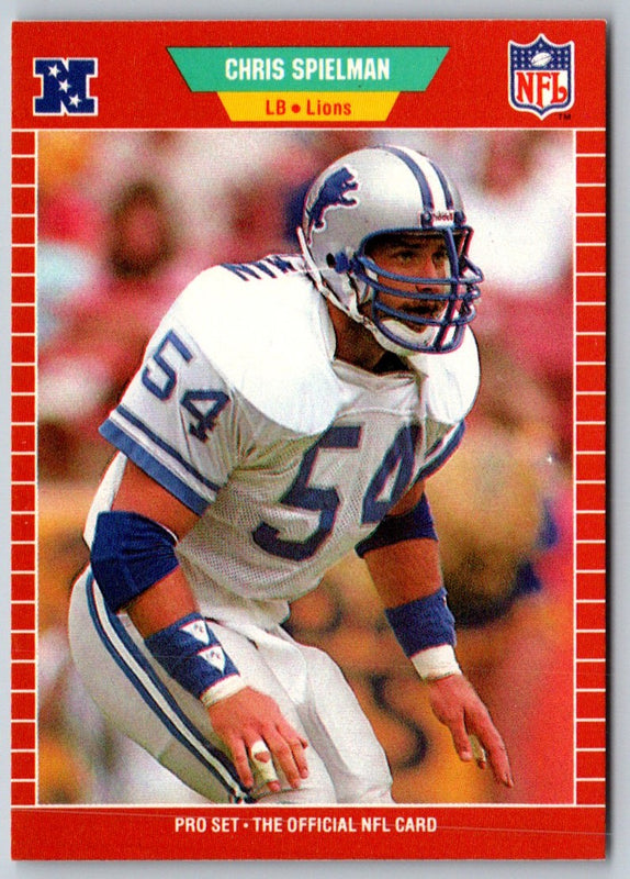 1989 Pro Set Chris Spielman #125 Rookie