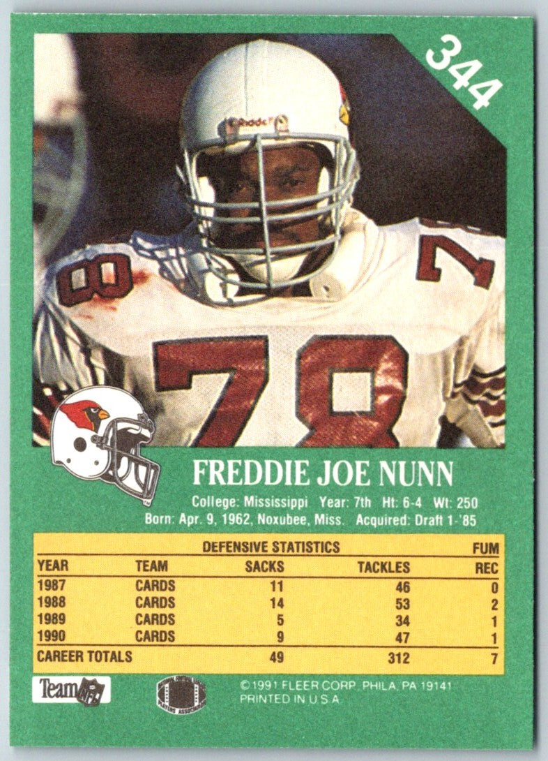 1991 Fleer Freddie Joe Nunn