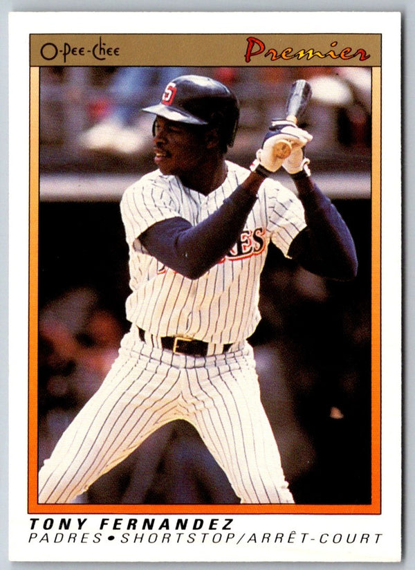 1991 O-Pee-Chee Premier Tony Fernandez #43