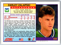 1991 Score American Zarley Zalapski #111