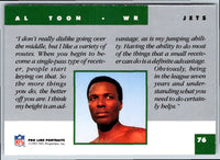 1991 Pro Line Portraits Al Toon #76