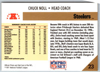 1991 Pro Set Chuck Noll #23
