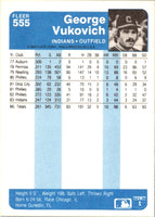 1984 Fleer George Vukovich #555