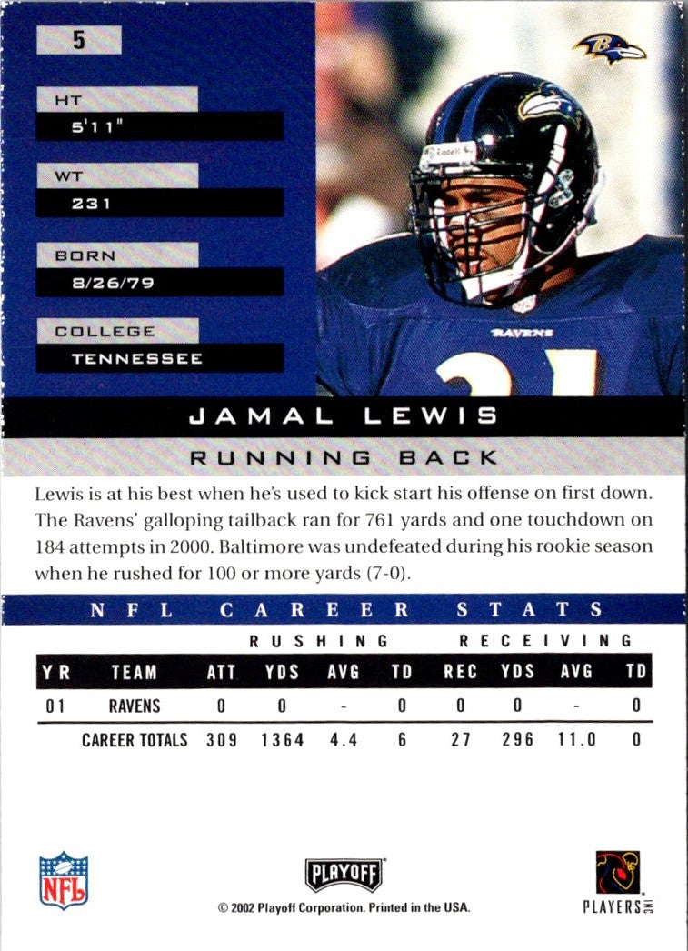 2002 Playoff Honors Jamal Lewis