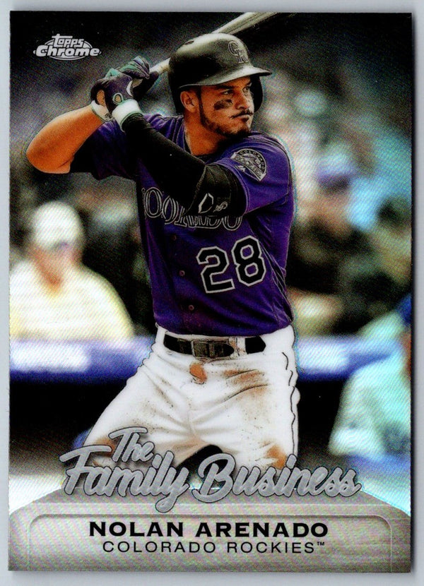 2019 Topps Chrome Update Edition The Family Business Nolan Arenado #FBC-18