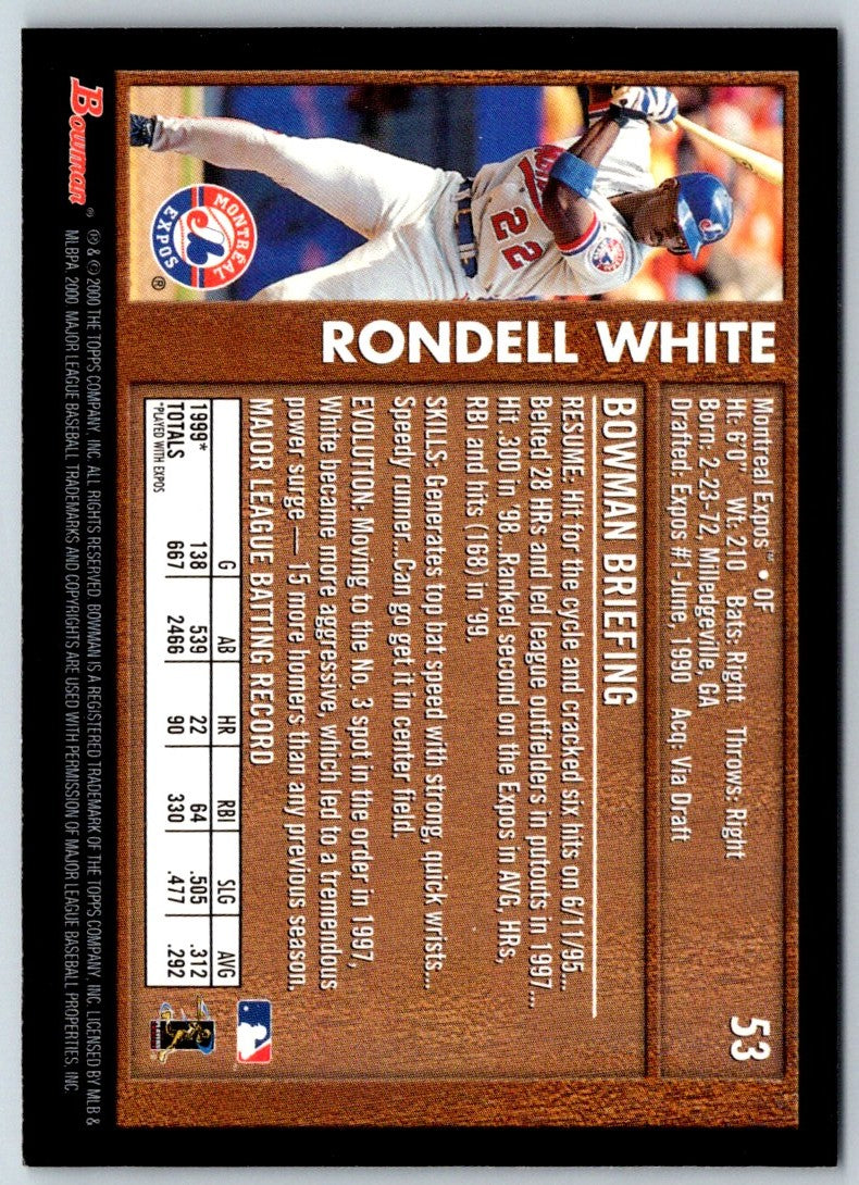 2000 Bowman Rondell White