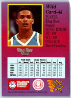 1991 WildCard King Rice #43
