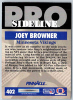 1991 Pinnacle Joey Browner #402