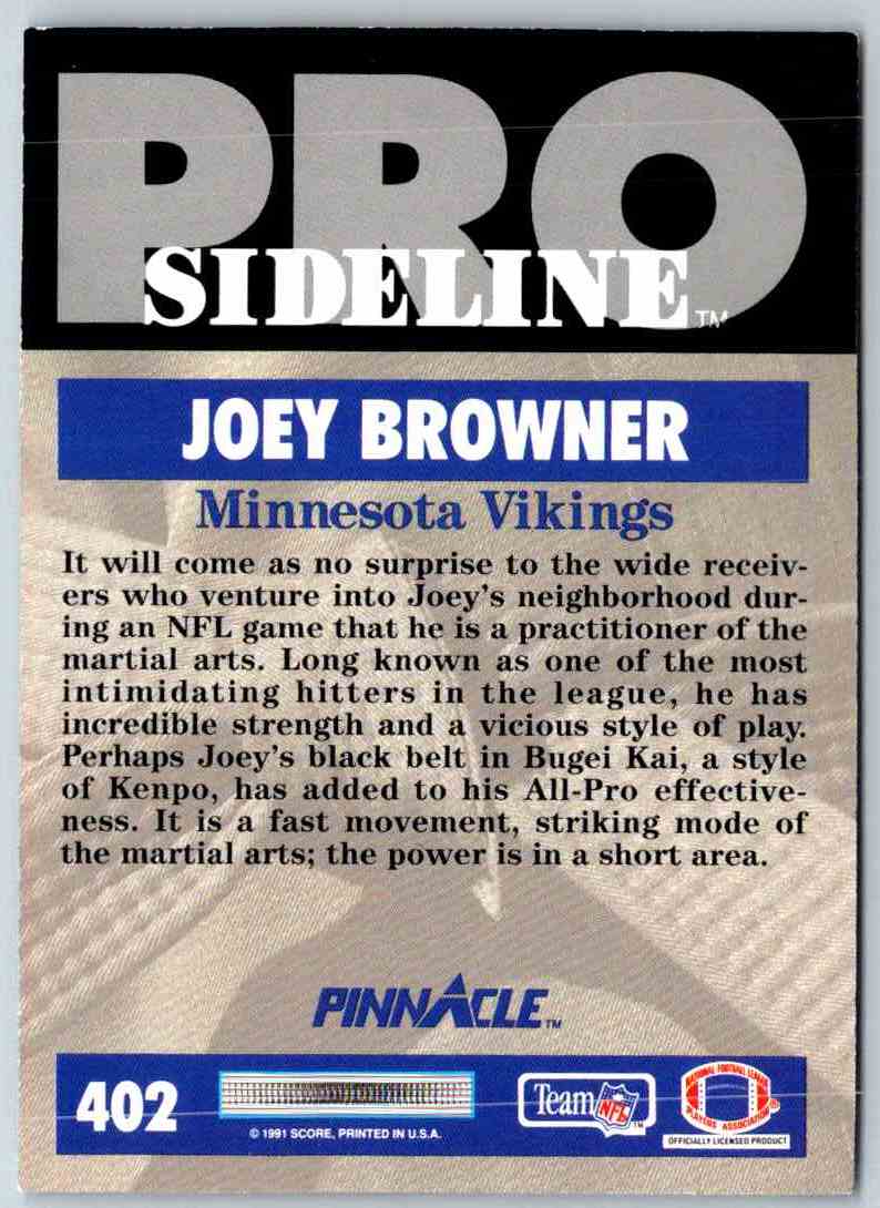 1991 Pinnacle Joey Browner