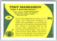 1989 Topps Tony Mandarich #2T